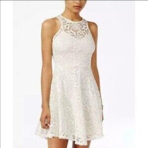 Material Girl Ivory Lace Dress - XL